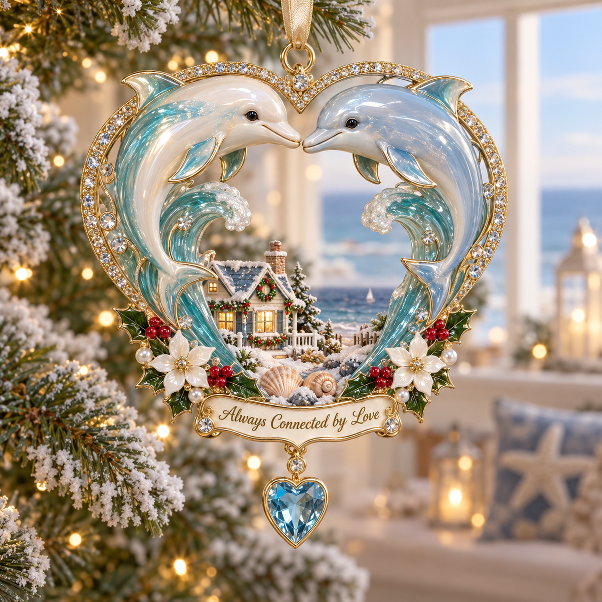 "Ocean Treasures" – Marine Life Christmas Commemorative Ornament
