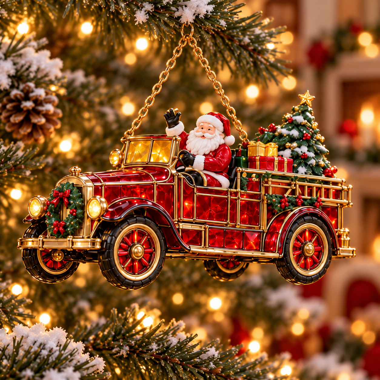 Santa's Gift Fire Truck 🎅🎁