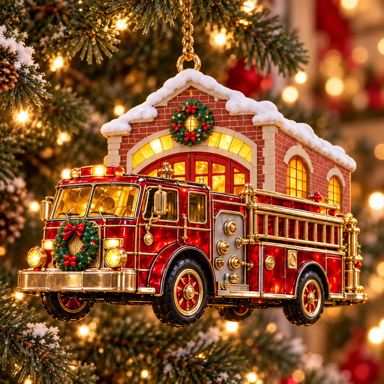 Christmas Fire Station 🚒🏠