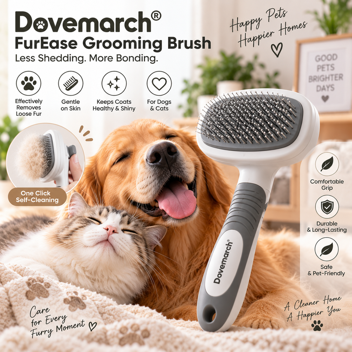 Dovemarch® FurEase Grooming Brush
