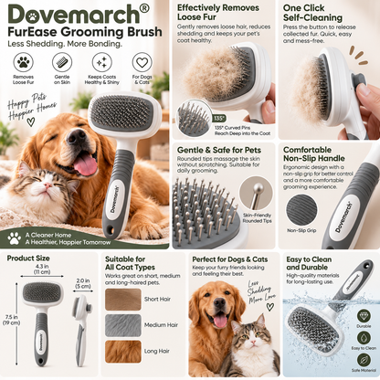 Dovemarch® FurEase Grooming Brush