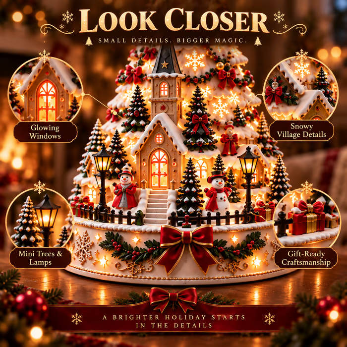 DOMIPLE | Pre-sale 🎅 Christmas Early Discount 49% Off🎄Christmas Village Lightscape Tree