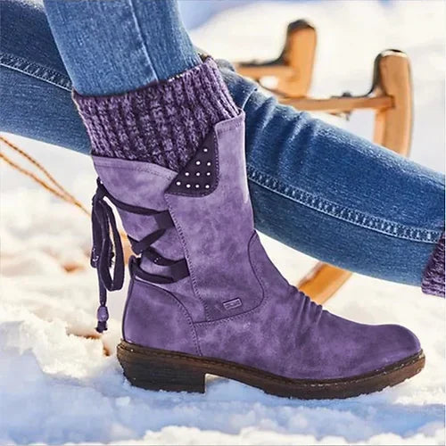 Women's Winter Wool-Lined Warm Ankle Boots