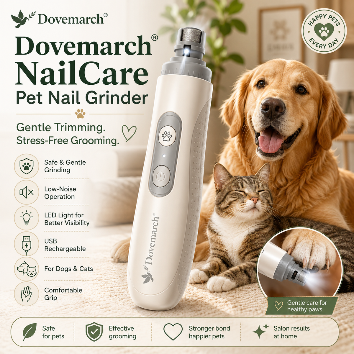 Dovemarch® NailCare Pet Nail Grinder