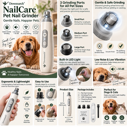Dovemarch® NailCare Pet Nail Grinder