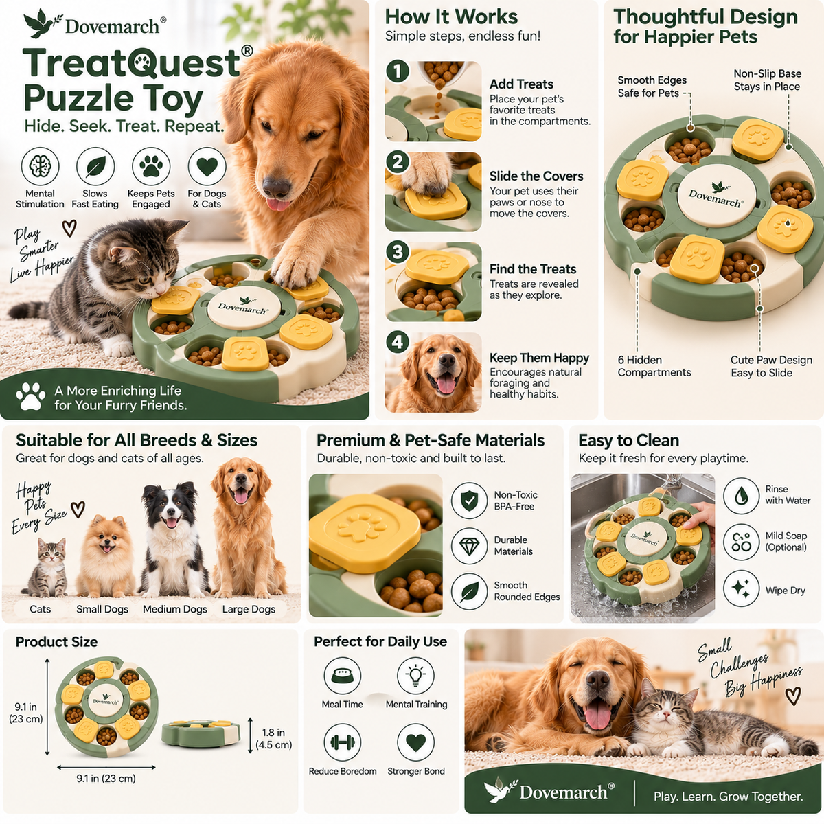 Dovemarch® TreatQuest Puzzle Toy
