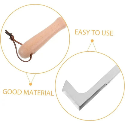🌱49% OFF NOW! 2026 New Crack Weeder Tool Crevice Cleaning Tool‑Manual Hand Weeder with Wooden Handle, Sturdy Metal Weeding Tool for Pavement Joints, Patio Bricks & Garden Crevice Weed Removal
