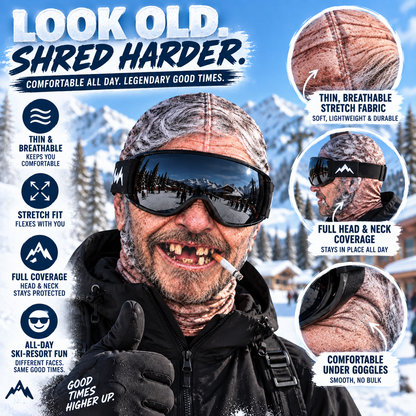 🔥Last Day 48% OFF-😂 Funny Old Man Ski Mask