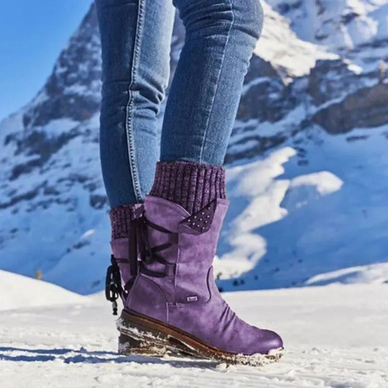 Women's Winter Wool-Lined Warm Ankle Boots