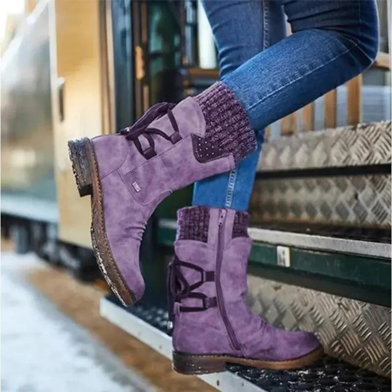 Women's Winter Wool-Lined Warm Ankle Boots