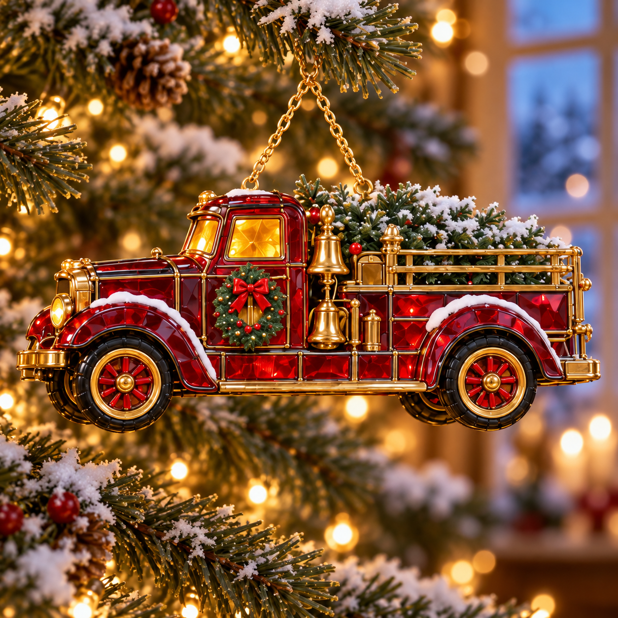 Christmas Tree Fire Truck 🚒🎄