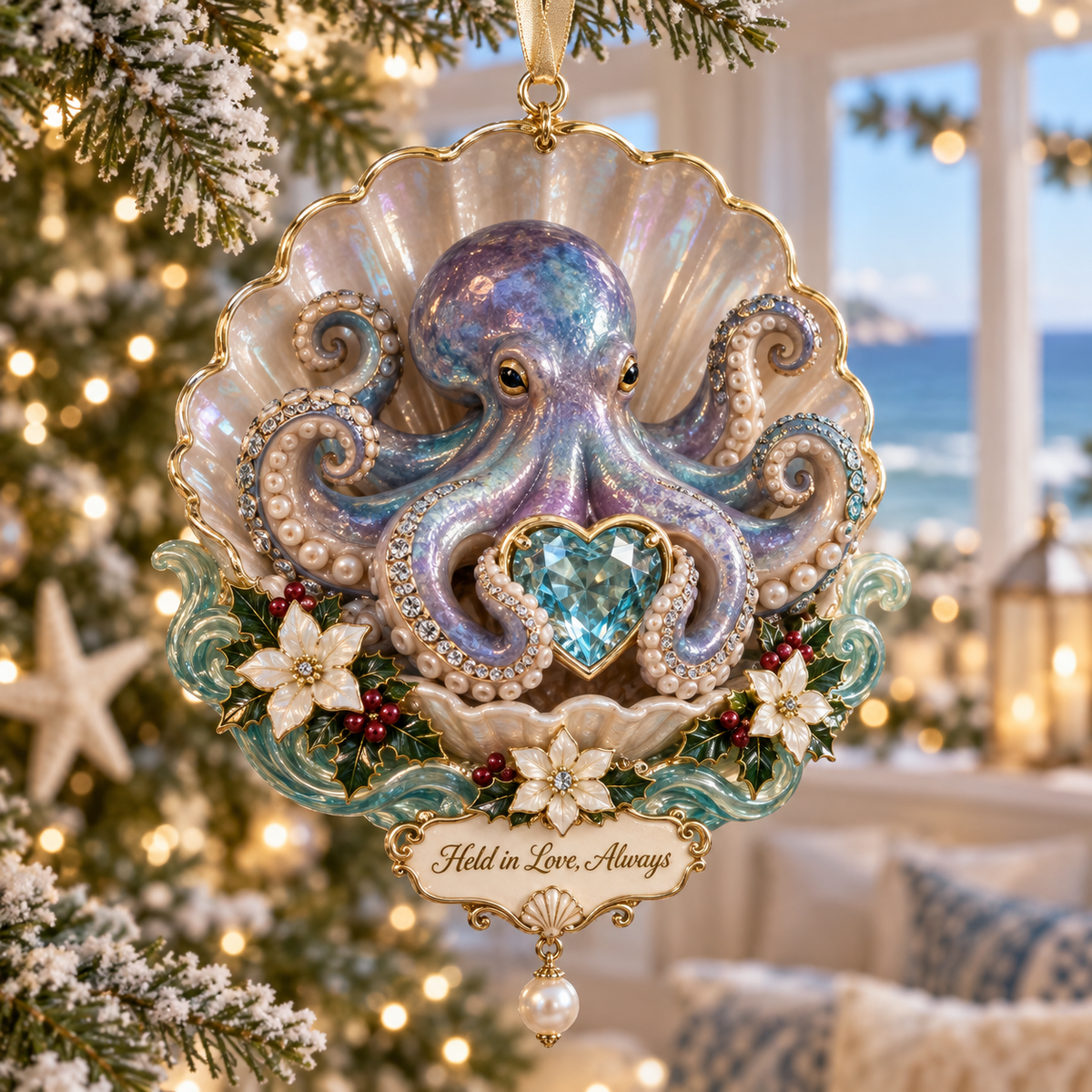 "Ocean Treasures" – Marine Life Christmas Commemorative Ornament