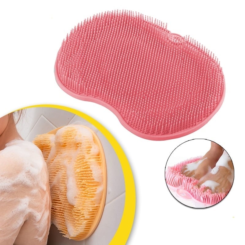 🥳2026 HOT SALE🥳💞50K+ SOLD! 🛁🦶 49% OFF! Shower Foot & Back Scrubber Massage Pad – 500+ soft rubber bristles, strong suction cup bottom. Cleans & massages feet, back & hard-to-reach areas – a shower essential! 🧼✨