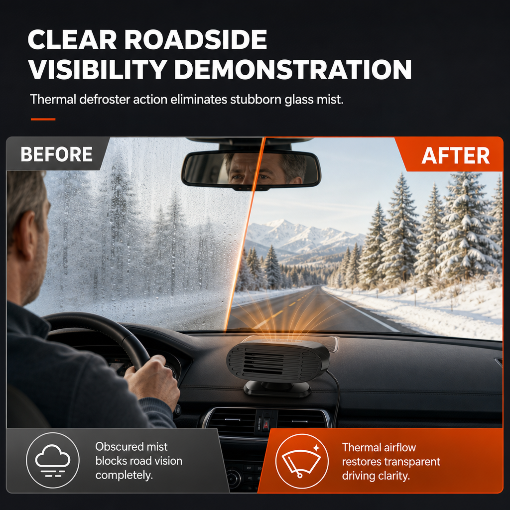 💥Last Day!!!➡️Big Sale-45% OFF Only 39.99🔥Car Heater & Windshield Defroster Fan